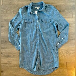 New Women’s Outerknown Denim Shirt Dress